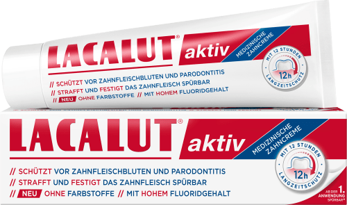 Kem đánh răng hoạt tính 100ml/Lacalut Zahnpasta aktiv 100ml