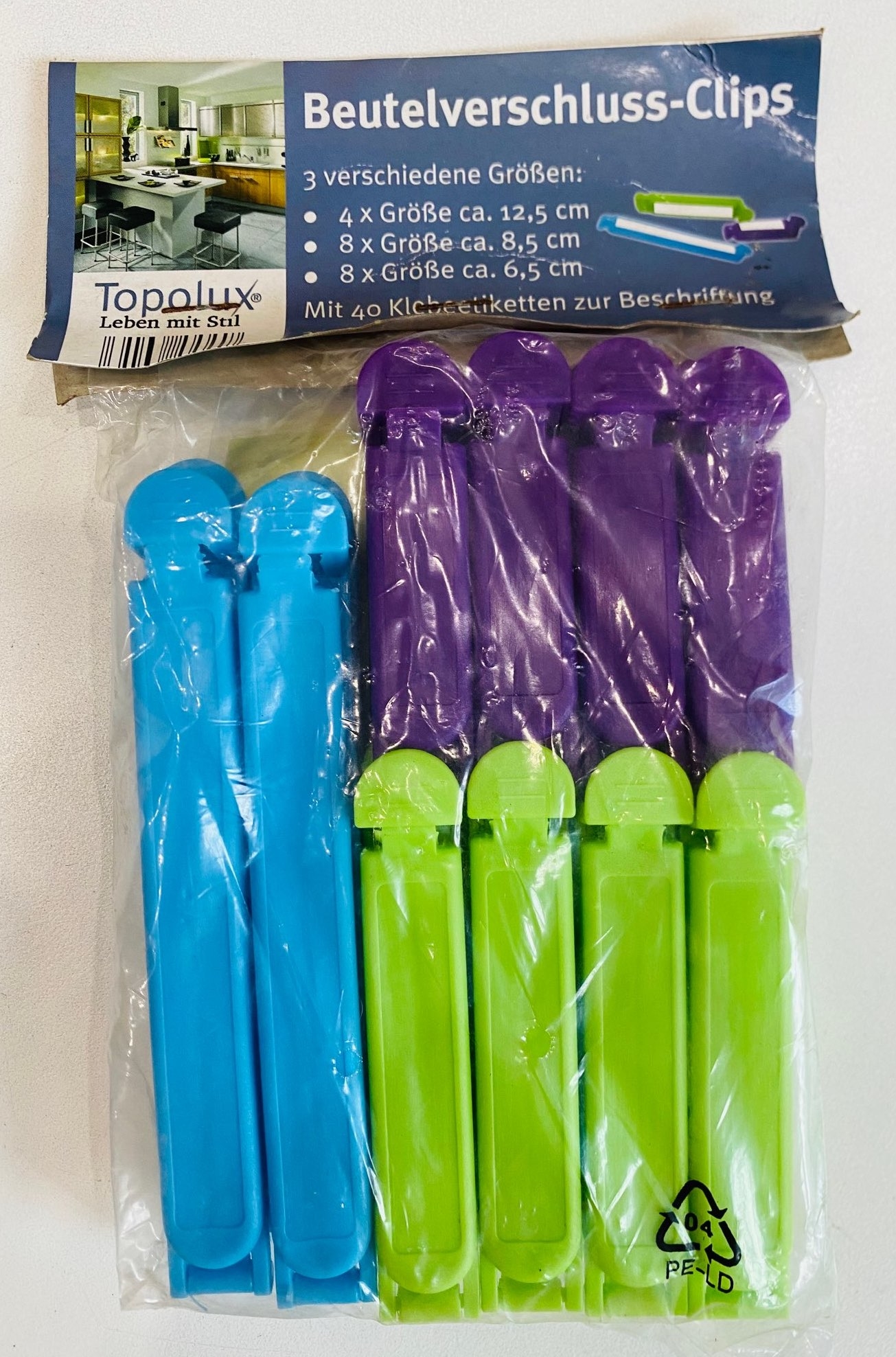 Beutelverschlussclips 20er/Kẹp thức ăn