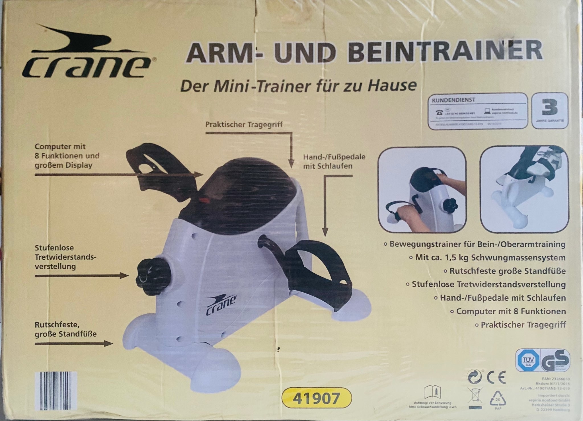 Máy tập tăng cường sức khoẻ tay và chân - Arm und Beintrainer